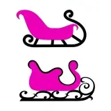 Santa's Sleigh SVG Cuttable Files