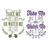 Take Me SVG Cuttable Designs