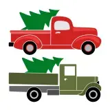 Christmas Truck SVG Cuttable Designs