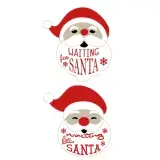 Santa Claus Waiting for Christmas SVG Cuttable Desgins