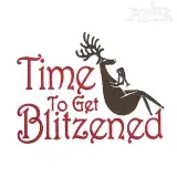 Time to get Blitzened Embroidery Designs