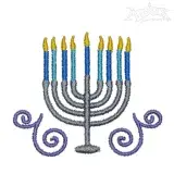 Candles Embroidery Designs