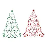 Dachshund Christmas Tree SVG Cuttable Designs