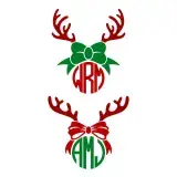 Reindeer Bow Horn SVG Cuttable Designs