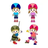 Rock Climbing Kids SVG Cuttable Designs