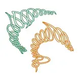 Dolphins Swirl Art SVG Cuttable Designs