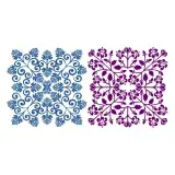 Floral Decorative Block SVG Cuttable Designs