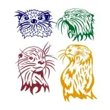 North American River Otter SVG Cuttable Designs