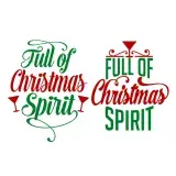 Full of Christmas Spirit SVG Cuttable Designs