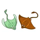 Stingray SVG Cuttable Designs