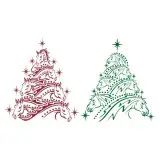 Horse Christmas Tree SVG Cuttable Designs