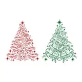 Turtle Christmas Tree SVG Cuttable Designs