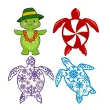 Turtle Pack SVG Cuttable Designs