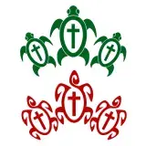 Turtle Cross SVG Cuttable Designs