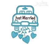 Marriage Car Embroidery Designs