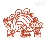 Ancient Dinosaur Embroidery Designs