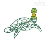 Blue Turble Embroidery Designs