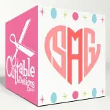 Hearts Monogram SVG Cuttable Fonts