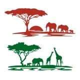African Safari SVG Cuttable Designs