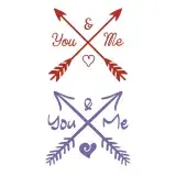 Friend And Arrow SVG Cuttable Designs