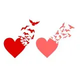 Heart Birds SVG Cuttable Designs
