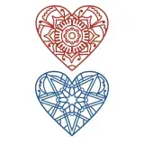Mandala Heart SVG Cuttable Designs