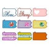 Pennsylvania State Cuttable SVG Frames