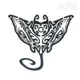 Tribal Stingray Embroidery Designs