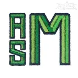 Bevel Embroidery Font