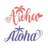 Aloha Palm Tree SVG Cuttable Files