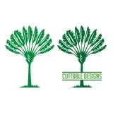 Ornamental Banana Tree SVG Cuttable Files