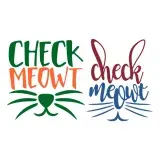 Check Meowt SVG Cuttable Designs
