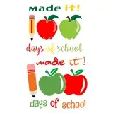 100 Days of School SVG Cuttable Files