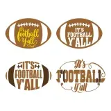 It's Football Y'all SVG Cuttable Files