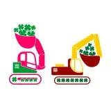 Clover Excavator SVG Cuttable Designs