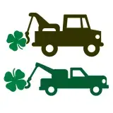 Shamrock Tow Truck SVG Cuttable Files