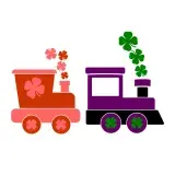 Clover Train SVG Cuttable Files