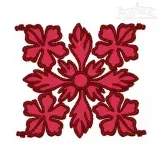 Hibiscus Flower Art Embroidery Design