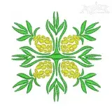 Pineapple Decor Embroidery Designs