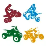 Quad Bike All-Terrain Vehicle SVG Cuttable Designs