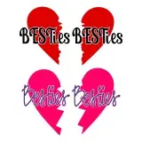Besties Heart SVG Cuttable Designs