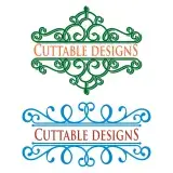 Flourish Split SVG Cuttable Frames