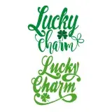 Lucky Charm wtih Clover Shamrock SVG Cuttable Designs