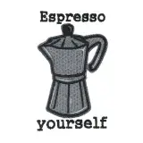 Espresso Yourself Embroidery Design