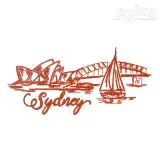 Sydney Skyline Embroidery Design