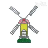 Windmill Embroidery Design