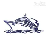 Cruise Ship Embroidery Design