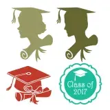 Graduation Class of 2017 SVG Cuttable Design