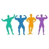 Bodybuilding Silhouette SVG Cuttable Design