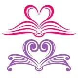 Love Heart Books SVG Cuttable Design